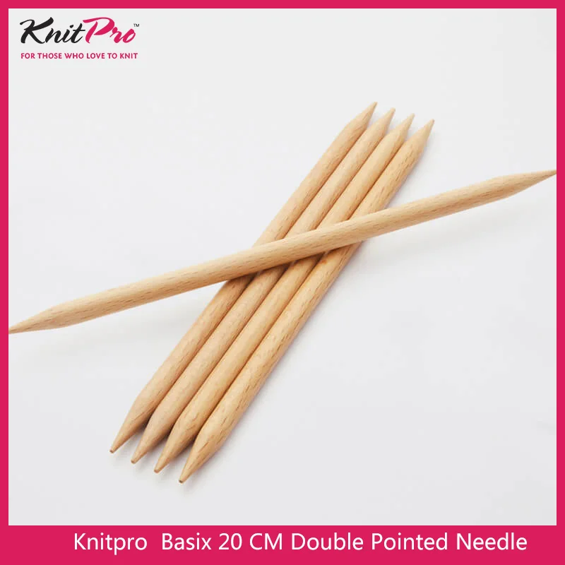 1 piece Knitpro Basix Birch 20 cm  Double Pointed Needle