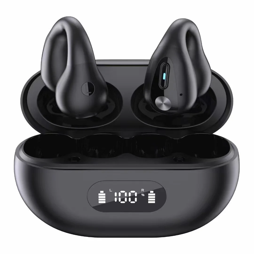 

TWS Wireless Bluetooth Headset Bone Conduction Clip Ear Noise Reduction Sports Running Waterproof and Noise Reduction Touch