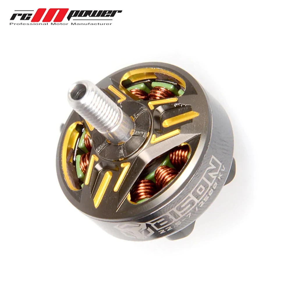 RCINPOWER Bagressions 22.5-7 Moteur Brushless 2500KV 3-4S / 1800KV 5-6S pour RC FPV FreKouLong Range 5 "FPV Racing Drone