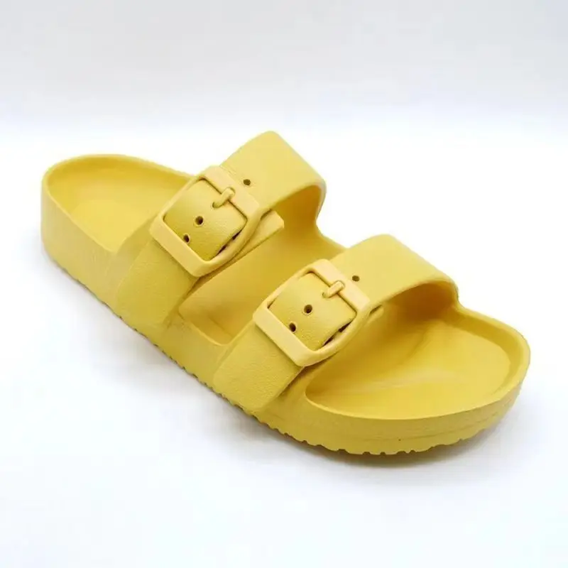 High quality  flat colorful slide slippers for men women casual comfortable light soft bottom anti-skid outdoor sandals plus 46