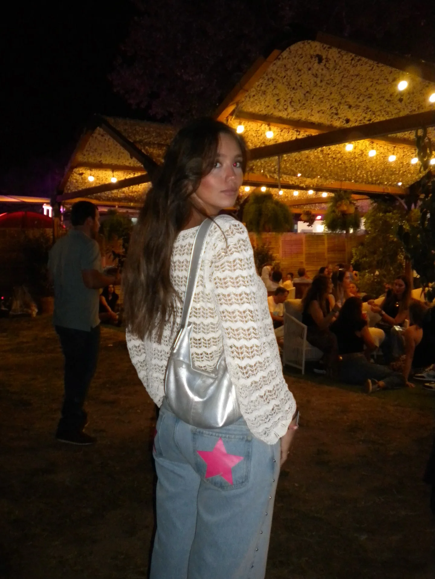 جينز عتيق مطبوع عليه نجوم وردية ملابس خروج فضفاضة من قماش الدنيم عالي الخصر جينز مستقيم Harajuku OOTD Y2k ملابس نسائية #2