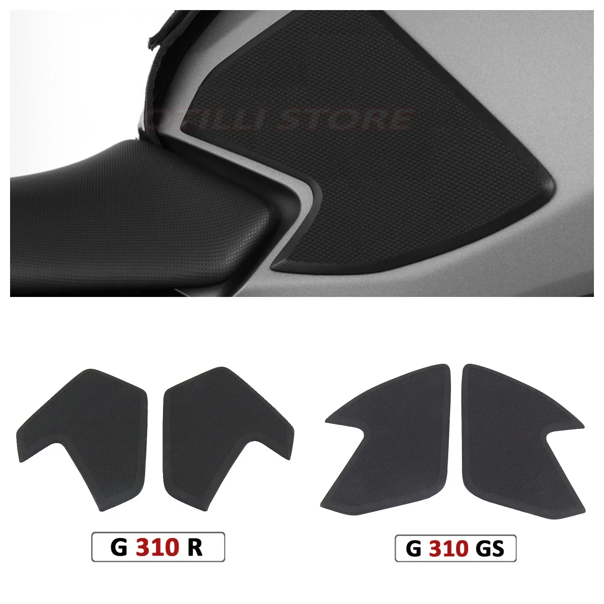 OTILLI รถจักรยานยนต์สติกเกอร์ยางการใช้ถังสําหรับ BMW G310GS G310R ลื่นกันน้ํา Pads Protector อุปกรณ์เสริมรถจักรยานยนต์