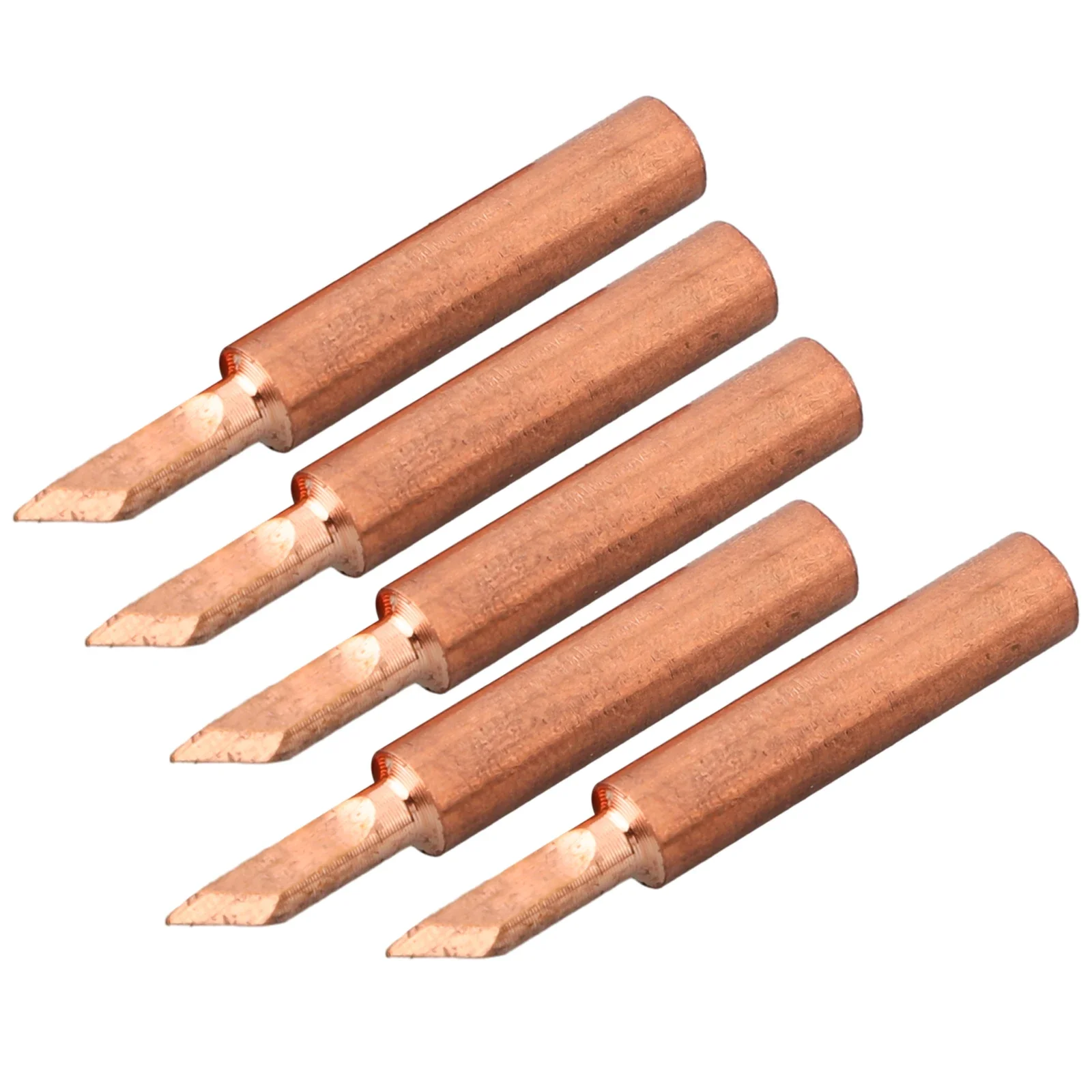 5pcs Pure Copper Soldering Iron Tips 900M-T Lead-Free Welding Tip Head 900M-T IS/I/B/K/SK/0.8D/1.2D/1.6D/2.4D/3.2D/1C/2C/3C/4C