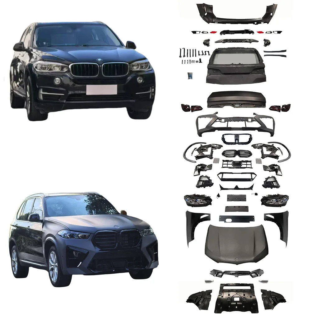 High Quality  old change convert new car body kits no cutting  2014-2018 X5 F15 TO G05 X5M 2023-2024 for BMW X5 series M5 style