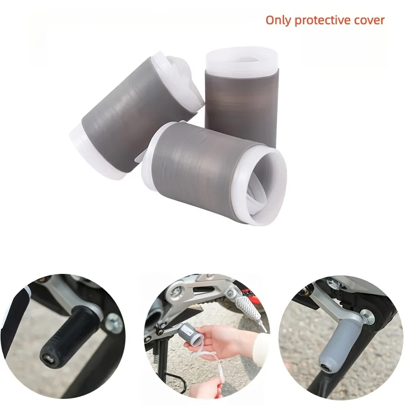 1pc Motorcycle Shift Gear Lever Cover Silicone Self Shrinking Motorcycle Riding Equipment Protective Cover