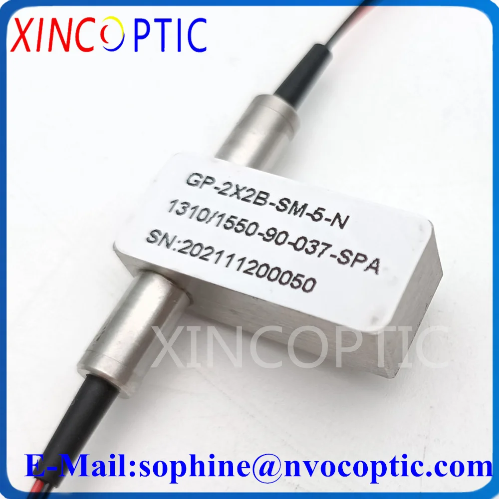 

2×2 Full Mechanical Switch,FSW-2x2F-SM Non-Latching 2x2 5V Singlemode 0.9mm 1.5M Mechanical Switches With LCUPC Connector