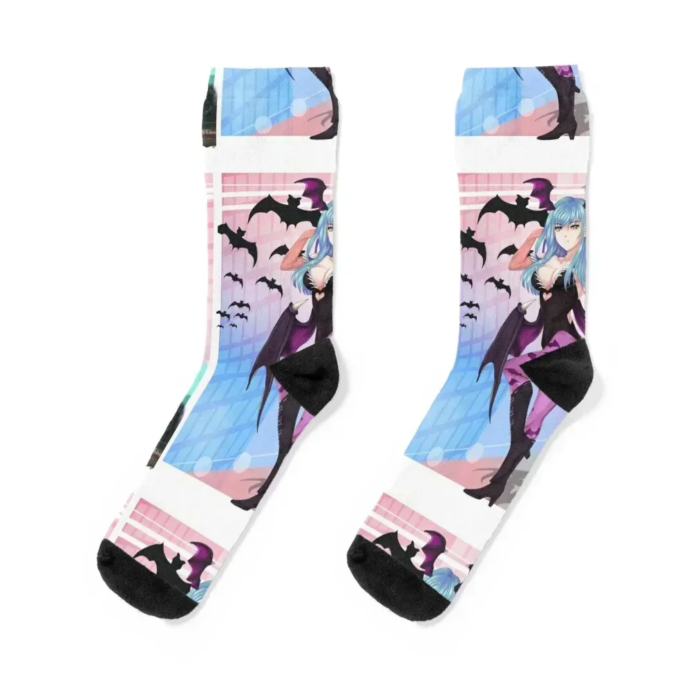 morrigan aensland 73 Socks christmas stocking basketball Socks Men Women's