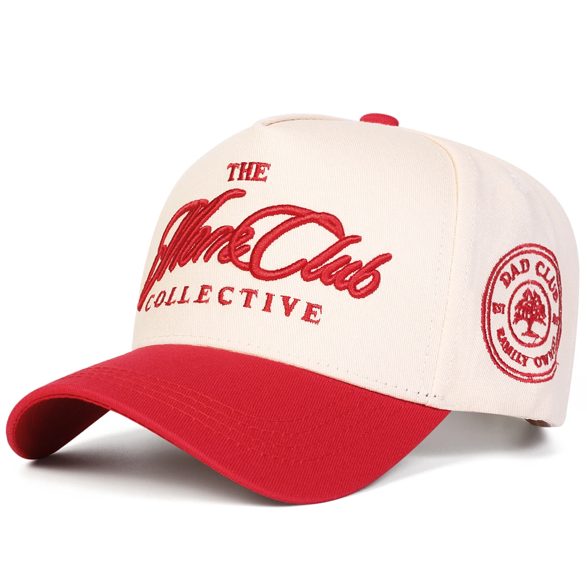 Unisex THE MARE CLUB COLLECTIVE Baseballkappen mit Stickerei, Frühling und Herbst, für den Außenbereich, verstellbare Freizeithüte, Sonnenschutzhut, Sportkappe – Detail 6