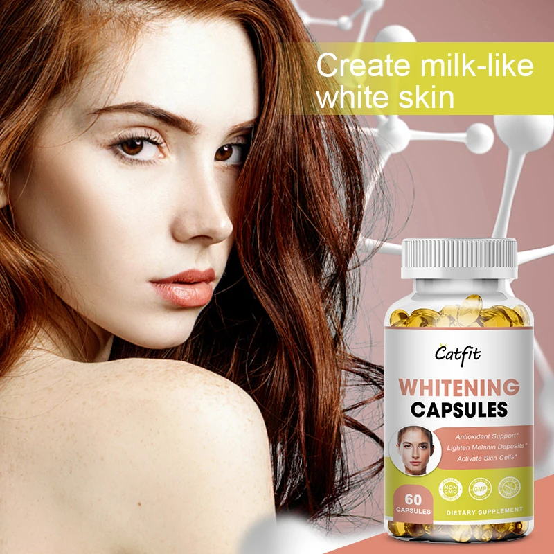 Catfit Compound Glutathione &Collagen whitening Capsules Anti-Aging Dull Skin Whitening Health&skin care