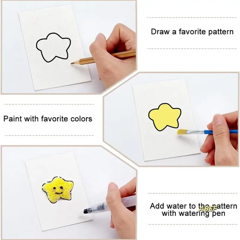 

Foam Texture Paper Drawing Magic Canvas Sponge For Acrylics Painting DIY 3D Art Drawing Paper Crafts