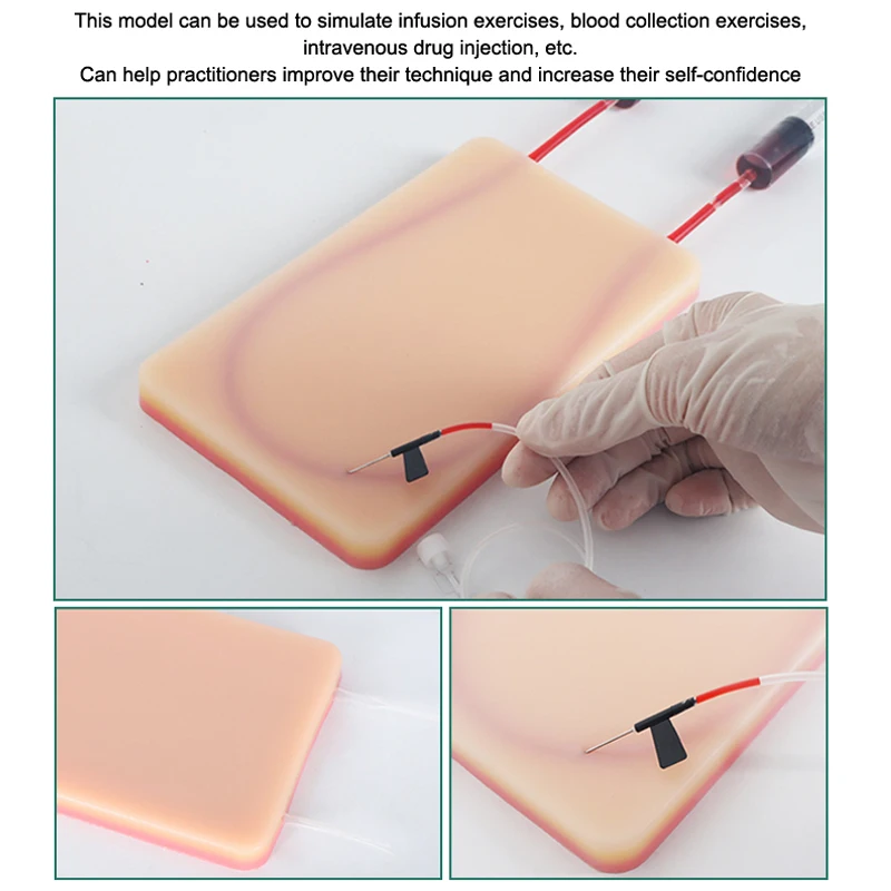 وحدة ممارسة حقن الوريد الوعائية على شكل حرف U، محاكاة إرجاع الأوعية الدموية، ثقب ممرضة الطالب الطبي #5