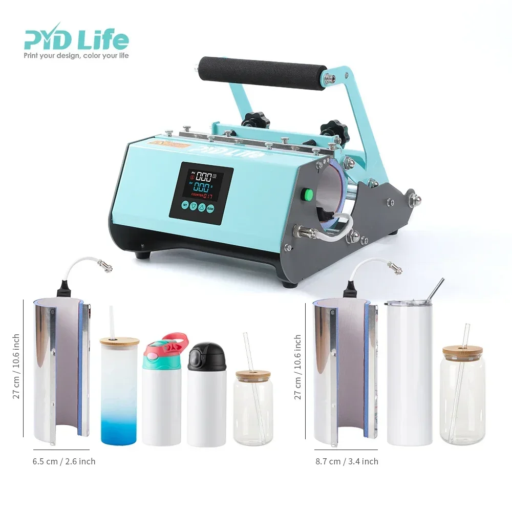 PYD Life RTS Free Sea Shipping USA 2 IN 1 20oz 30oz Sublimation Blanks Printing Mug Tumbler Heat Press Machine