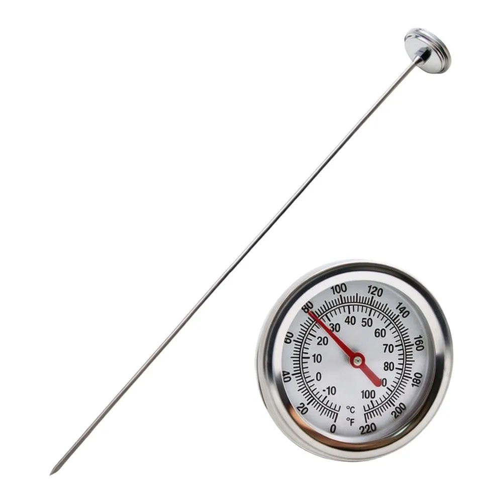 Compost Soil Thermometer Made of Stainless Steel for Accurate Temperature Tracking from 0 to 120 Degrees or Fahrenheit