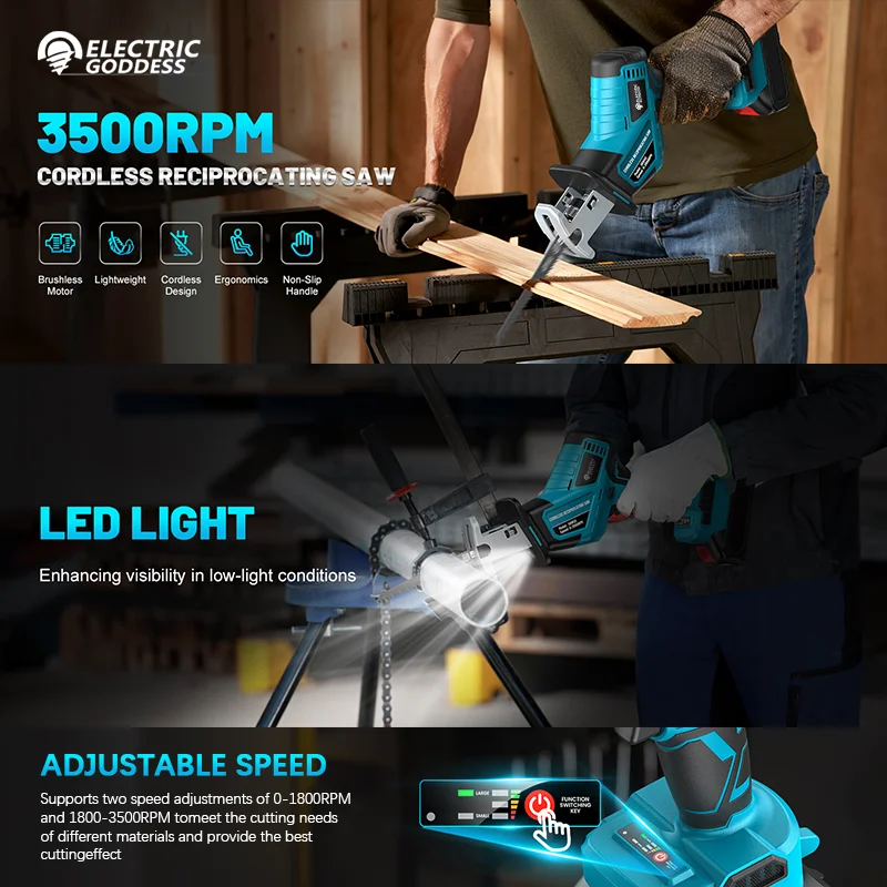 Scie alternative sans fil de d - Reciprocating Saw Cordless avis et prix