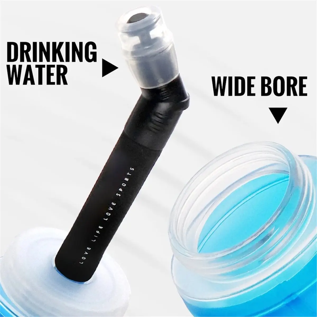 618 Mega Sale TPU Soft Water Bottle, Suitable for Hydration Backpacks, Soft Water Bottles, Sports Running Water Bottles.