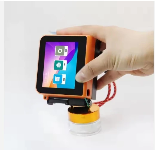 

12.7mm Portable TIJ handheld Expiry DateQR code batch number print mini inkjet printer on flat surface