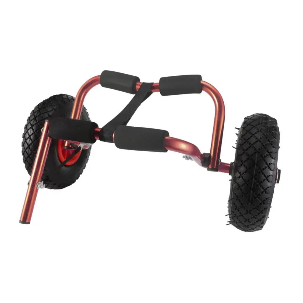 عربة كاياك قابلة للطي عجلة صلبة عالمية شديدة التحمل من سبائك الألومنيوم محمولة قابلة للتعديل تحمل مقطورة قوارب الكاياك القوية #3