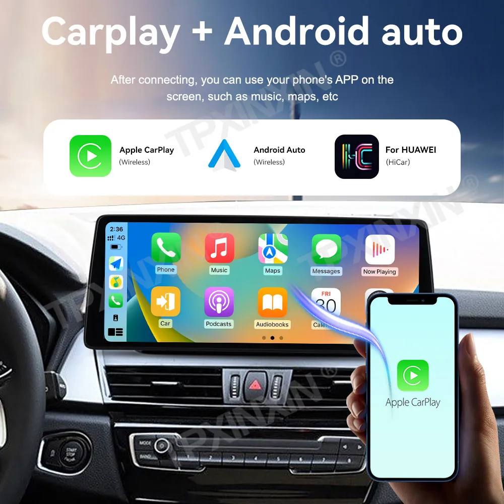 

Мультимедийная стереосистема Qualcomm Android Auto для BMW 2 серии Touring 2013-2017 с GPS-навигацией, радио, аудио и голосовым управлением