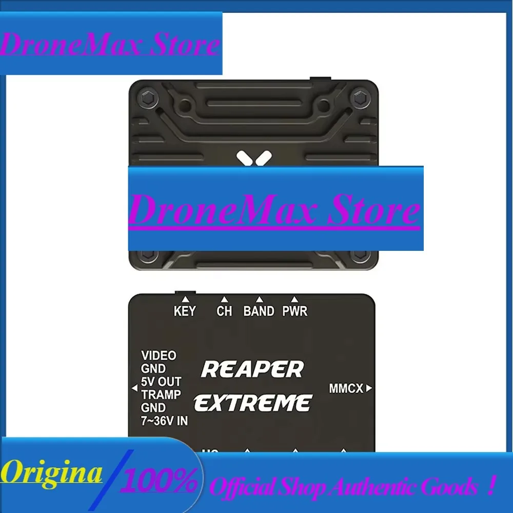 DroMaFOXEER 4.9G-6G Reaper Extreme V2 2.5W 80CH VTX 25mW/200mW/500mW / 1.5W/2.5W Adjustable 2-8S 20X20mm For RC FPV Long Range D