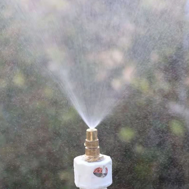 1/2인치 조절식 황동 미스트 노즐 정원 관개용 황동 스프레이 노즐