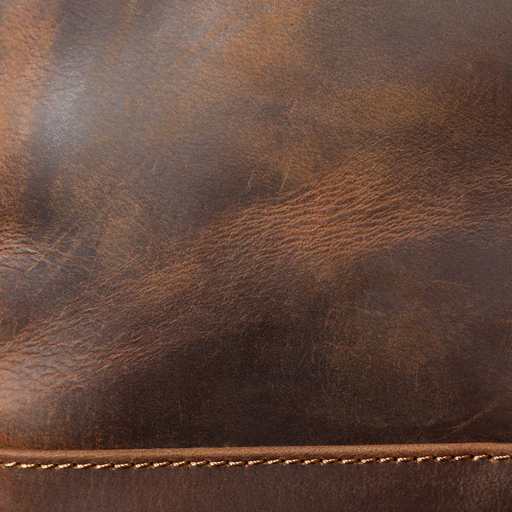 S.WORKER Vintage Echtleder Herren-Umhängetaschen Handgefertigte 12-Zoll-Tasche für iPad, Handy und Schlüssel Geschenk für Männer – Detail 12