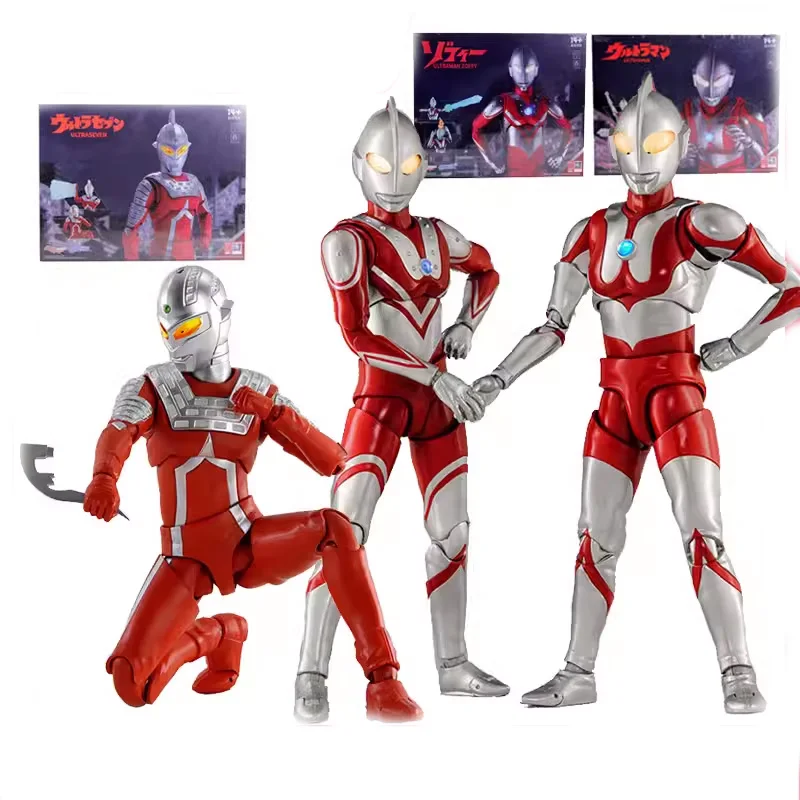 

Bandai Ultraman Tiga Seven Zoffy Ace Taro Leo Father Of Ultra Anime Figures Action Figure Collectible Model Kid Coll Toy Gift