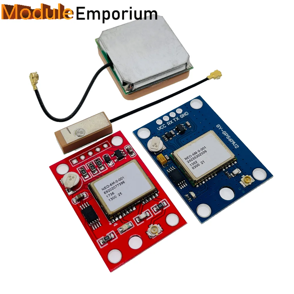 NEO-6M GPS Module GY-GPS6MV2 NEO6MV2 Buit-in EEPROM APM2.5 Antenna 3V-5V RS232 TTL Board for Arduino Flight Control