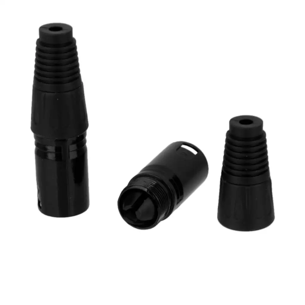 

Pair of High Quality 3 Pin Male XLR Connectors with Connector for