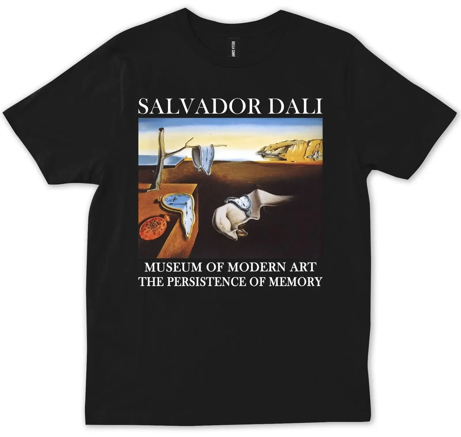 Salvador Dali The Persistence Of Memory Gift   T-Shirt Regular Fit Short Sleeve Tops