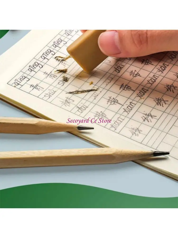 

N3UC 5Pcs Students Homework Notebooks With Kraft Paper Cover 16 Sheets Each For Chinese Character Handwriting Practice