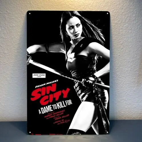 1p,Sin City A Dame To Kill For Retro Movie Metal Poster Tin Sign -  20x30cm Plate