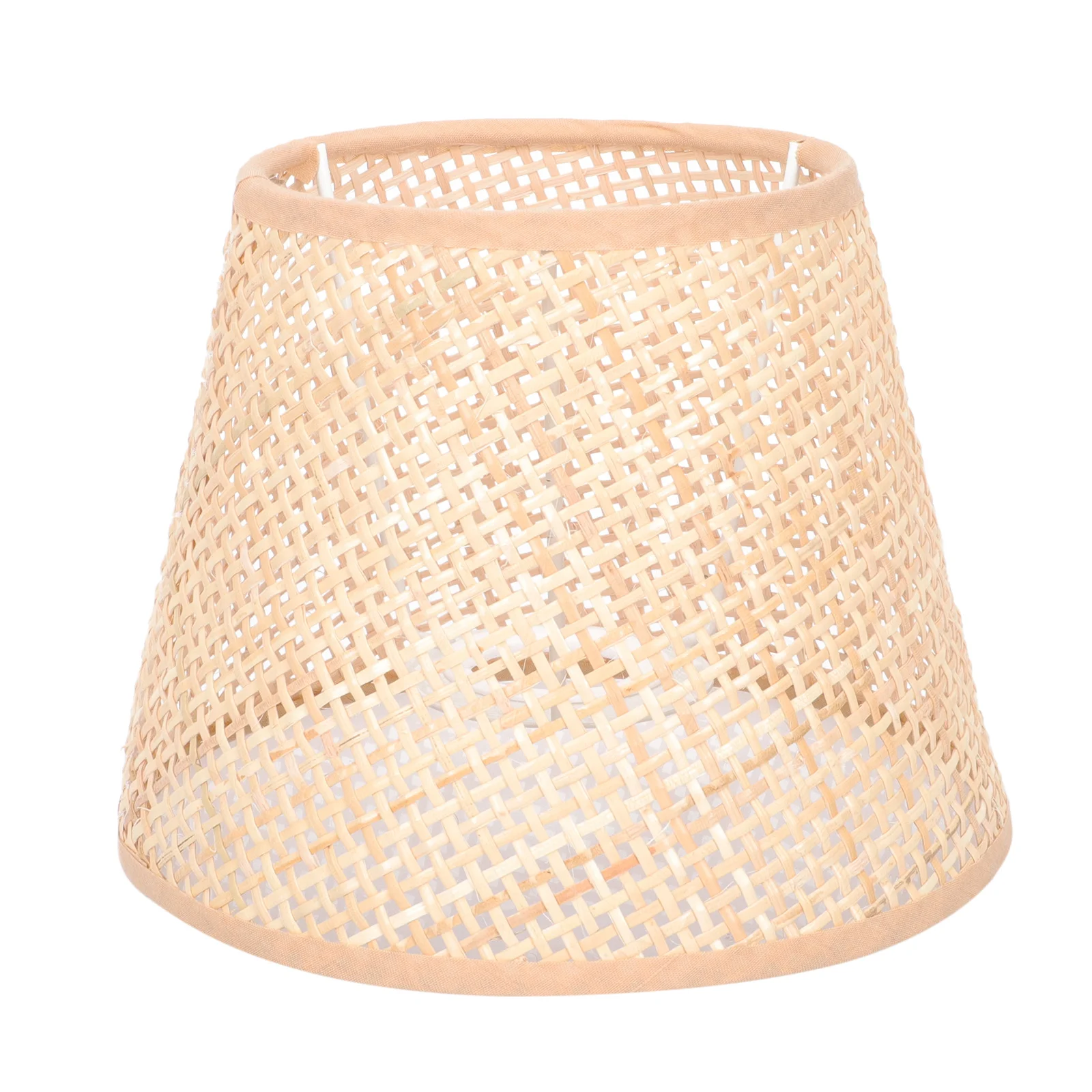 الروطان المنسوجة عاكس الضوء بسيط الجدول غطاء المصباح استبدال غطاء مصباح لينة ضوء سطح المكتب السرير غطاء خفيف المنسوجة عاكس الضوء #3