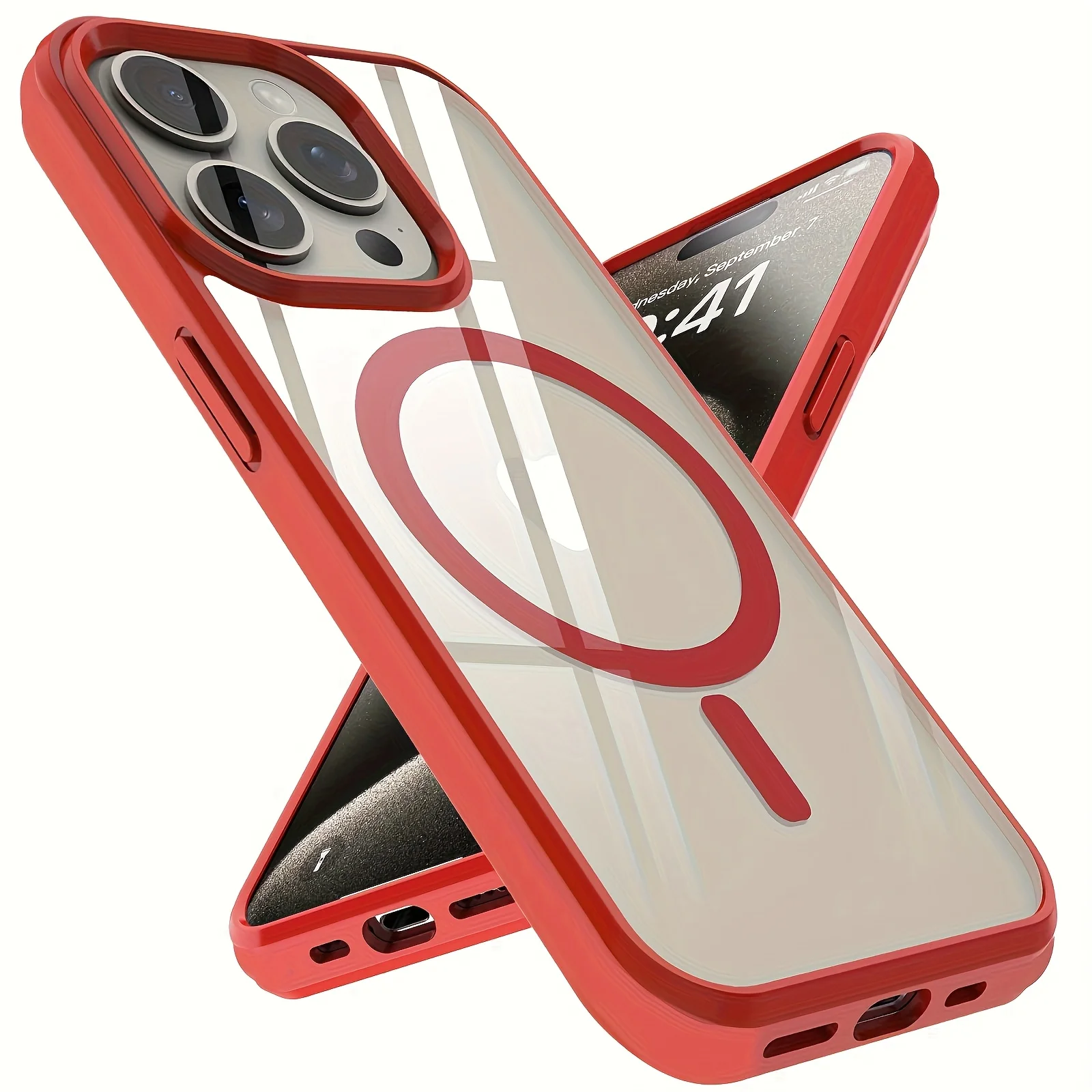 The Colorful Acrylic Shockproof Case Is Compatible with Iphone 16, 15, 14, 13, 12, 11 Pro Max, 14, 15, 16 Plus, 13，12