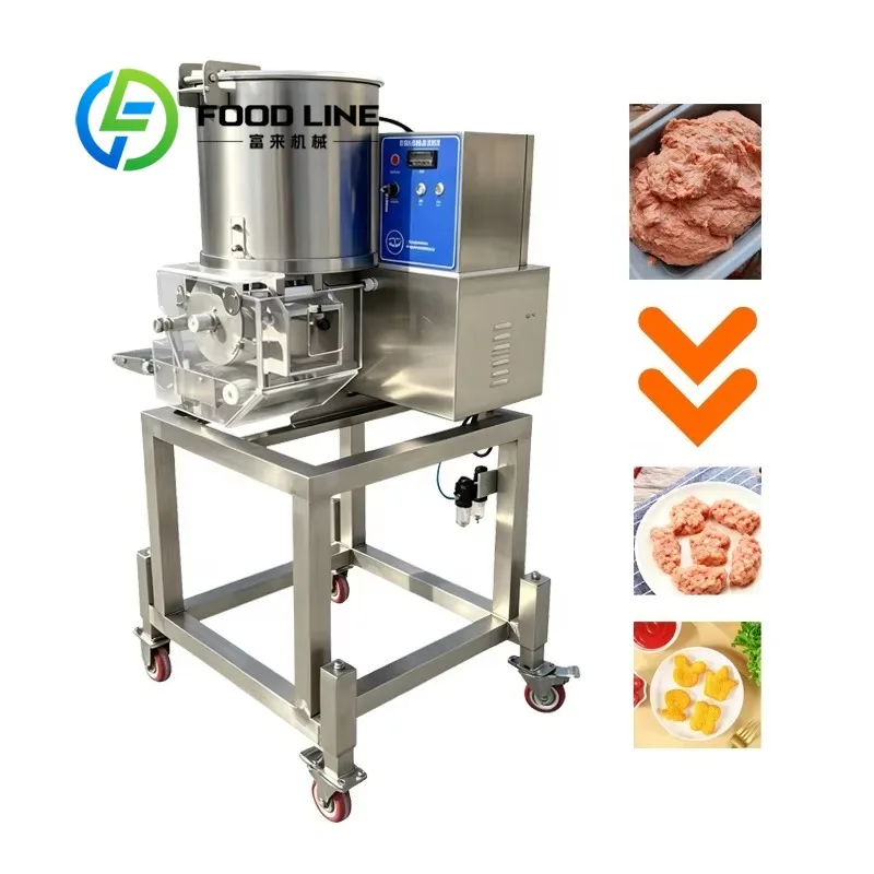 Meat Patty Forming Machine, Automatic Uniform Shaping Multi‑Purpose Beef Chicken Fish Processing Equipment For Food Factory