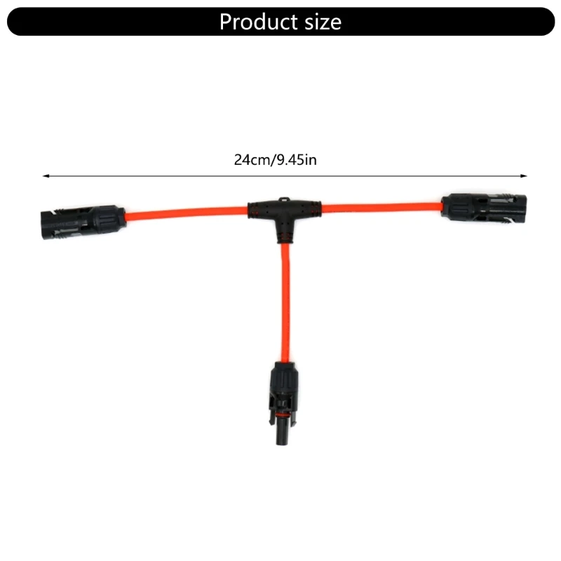 Photovoltaic Solar Panel Panels Splitters Cables 30Amp 1KV Connection pair 6 Square Millimeter Extension Cable Easy to Use 517A