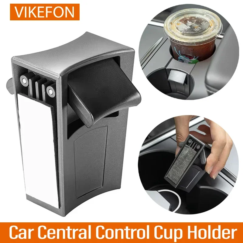 For Tesla Car Central Control Cup Limit Holder Cup Clamp for Tesla Model 3 Model Y Interior Accessories Drinks Fixed Stable 99%