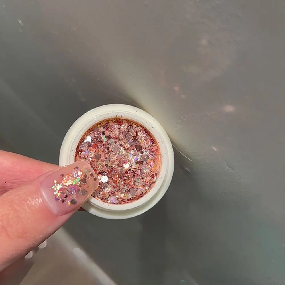 Poudre à ongles ultra-fine Maillard, paillettes, flash, colorée, laser polarisé, en brocart, réplique cristal, aurore irisée