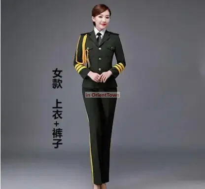 Uniforme féminin de classe nationale pour la garde d'honneur de l'université, représentation de chœur étudiant, vêtements militaires