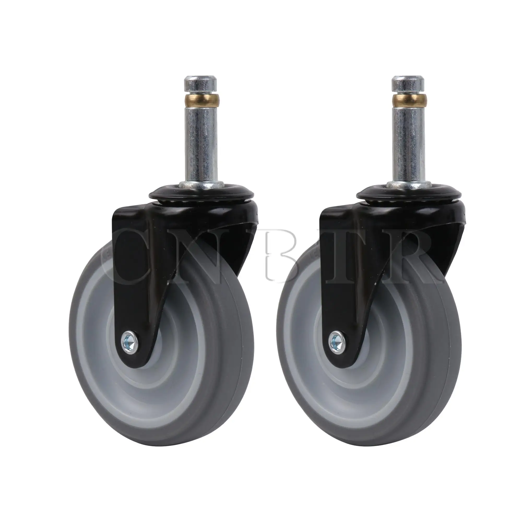 Imagem -04 - Cnbtr-borracha Giratória Caster Stem Roda com Manga de Nylon 110lbs Peças 3