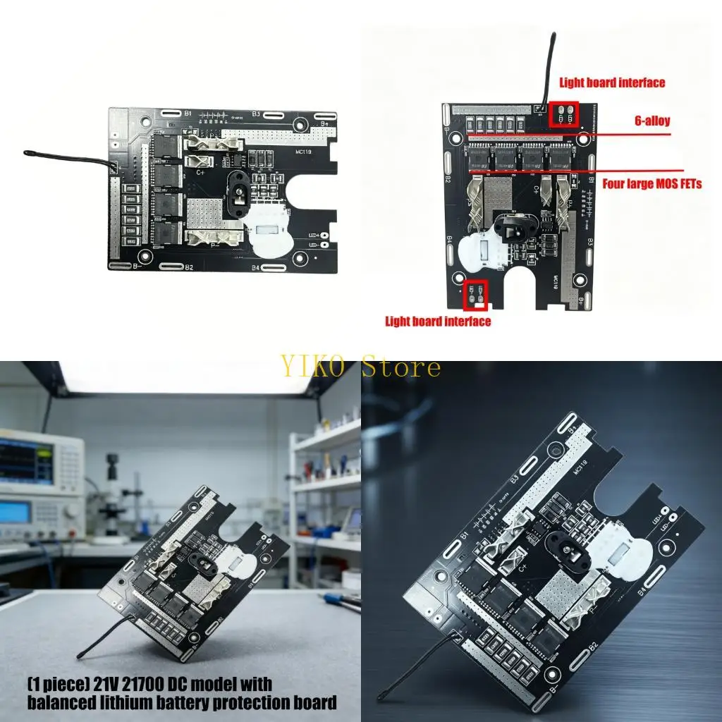 K32C Advanced Battery Protect Board Battery Management Board Balanced Charging Pcb Quick Fixing for 21V 21700