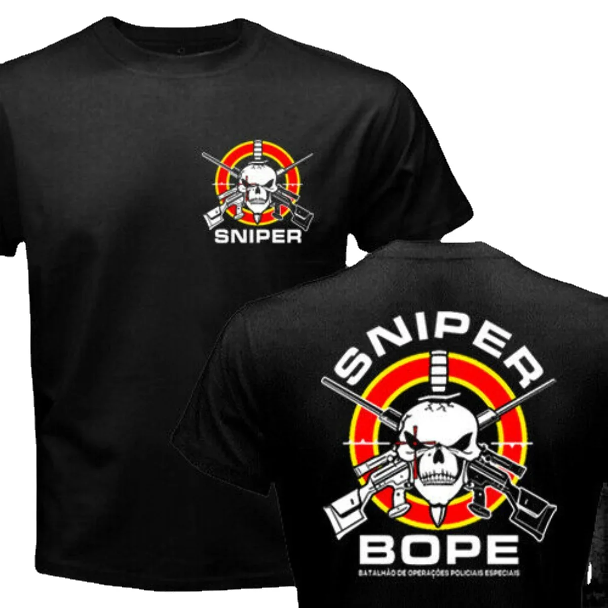 Brazil Military  Tactical Unit BOPE Special Forces Men T-shirt Short  Casual 100% Cotton  Mens T Shirts