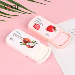 50Pc/Box Disposable Strawberry Coconut Scented Slice Paper Cleaning Soap Washing Hand Portable Aromatic Soap Paper Body Cleanser