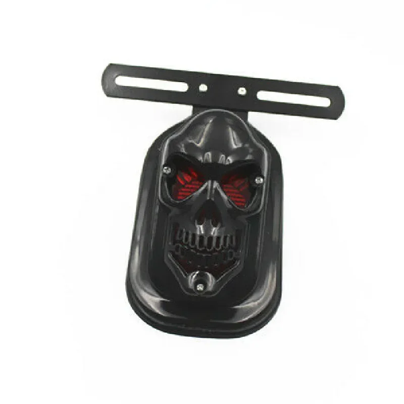 إشارة ضوء ذيل الفرامل الخلفية الشاملة ، قطع غيار الدراجات النارية ، مصباح التوقف ، ضوء الذيل ، مقهى المتسابق ، المدرسة القديمة ، بوبر ، المروحية ، الجمجمة #5