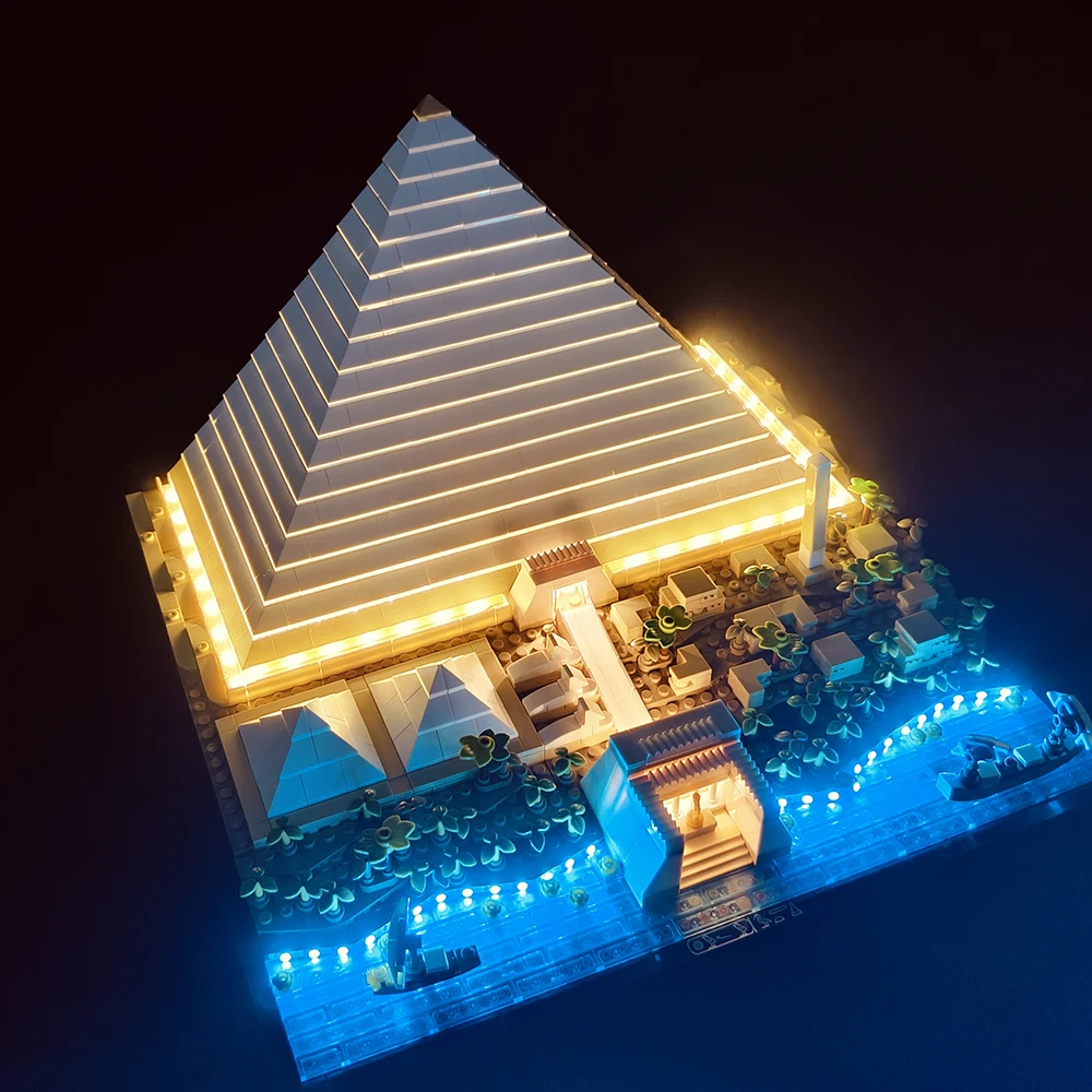 LED Light Set 21058 Suitable ForThe Great Pyramid of Giz Building Blocks Bricks DIY Lamp Toys Christmas Gfits（Not Include Model） - view 2
