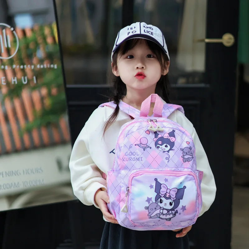 Sanrio Bag Cinnamoroll Backpack Schoolbag Kids Cute Kuromi Student High Capacity Cartoon Shoulder Bag Birthday Gifts Friends