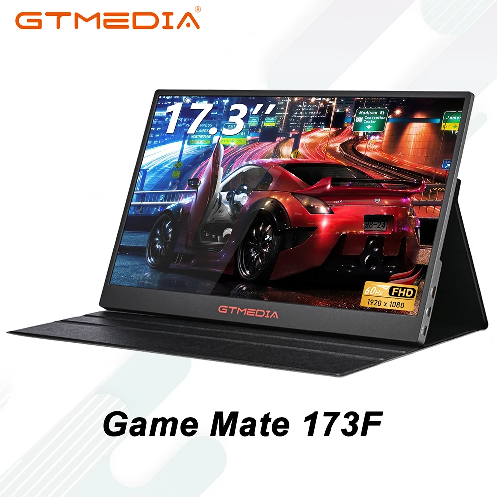 

GTMEDIA GAME MATE 17.3" QHD Portable IPS Gaming Monitor 165Hz 2.5K 2560*1440 HDR External Screen for Switch Xbox PS5 Laptop PC