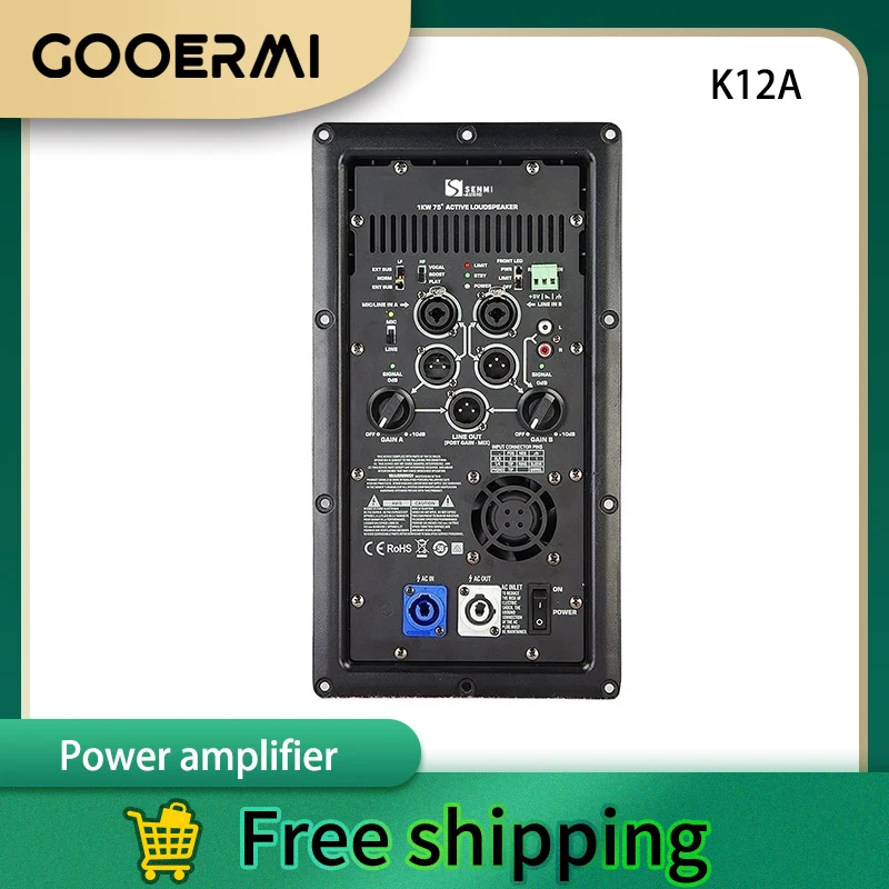 

GOOERMI K12A Audio Power Amplifier Module 1000Watt Continuous Class D Power Amplifier