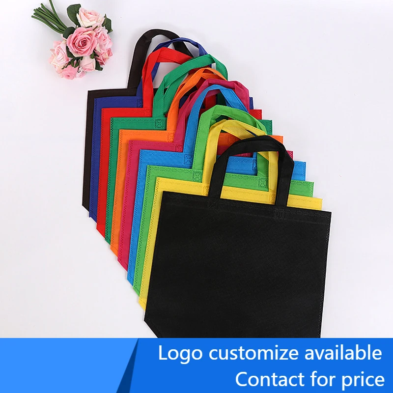 

20 pcs Nonwoven Storage Bags Eco-friendly and Reusable Nonwoven Shopping Bags Gifts Promotional Tote Bags