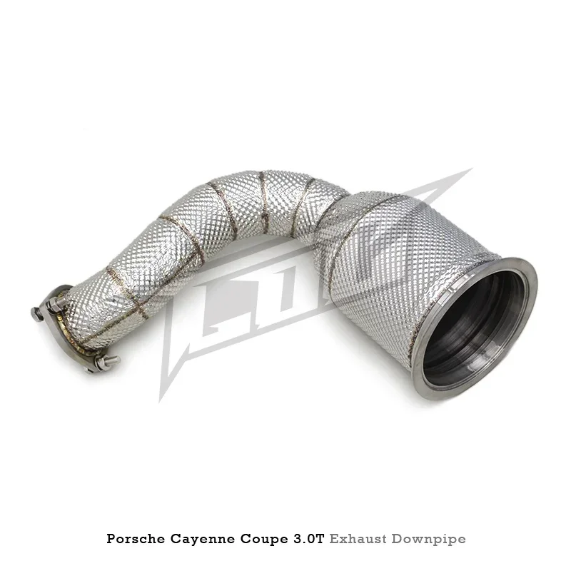 Section High flow Pipes Exhaust Pipes branch downpipe Exhaust Pipe with For COUPE 3.0T