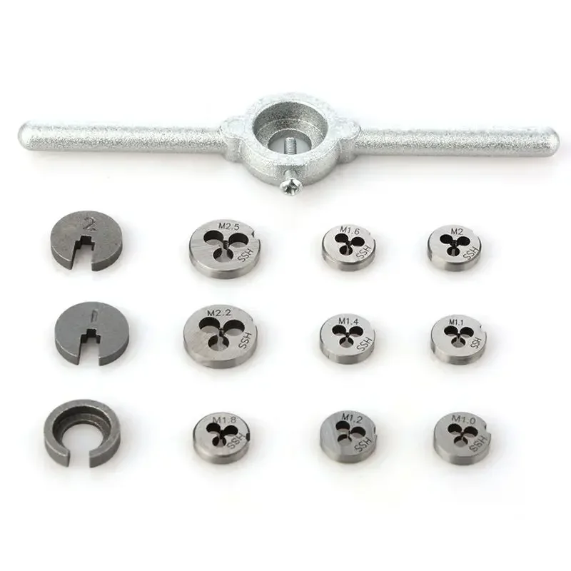 

1 Set Mini HSS Tap and Die Set- 30PCS Essential Threading Tool with Storage Case M1/M1.1/M1.2/M1.4/M1.6/M1.8/M2/M2.2 /M2.5 Screw